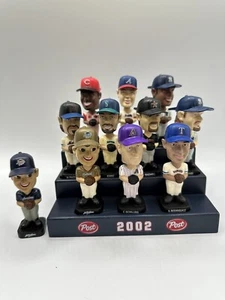 2002 Post Cereal Baseball Bobble heads With Base 11 Players Dated 2002 / 2003 - Picture 1 of 6
