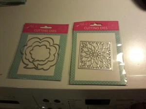 VENTA 2X TROQUELES DE CORTE PARA ÁLBUM DE RECORTES NUEVA FIGURA/FLORES (SALEBOX910) - Imagen 1 de 1