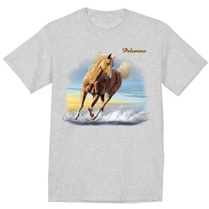 big and tall t-shirt for men Palomino horse breed tall tee shirt men's - Picture 1 of 1
