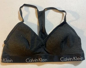 Calvin Klein Damen Bralette leicht gefüttert Gr. Large anthrazit neu ohne Etikett - Bild 1 von 4