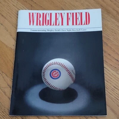 Wrigley Field First Night  Baseball Game Program - Image 1 of 3