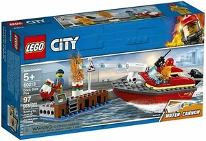 60213 DOCKSIDE FIRE boat fireman lego set LEGOS city town SEALED ship NEW water - Picture 1 of 1