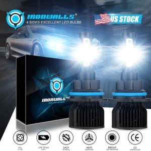 Kit de bombilla de faro LED 9004 HB1 4 lados haz alto bajo reemplazar lámpara halógena 6000K - Imagen 1 de 12