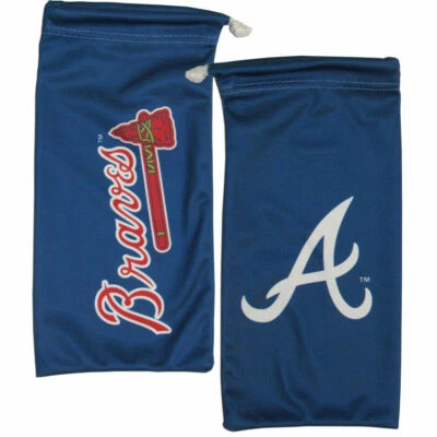 Atlanta Braves Microfiber Bag for Sunglasses Glasses MLB Licensed Baseball - Image 1 of 3