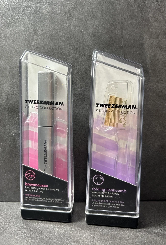 Tweezerman Studio Collection Browmousse Clear Gel  *RARE HTF* Folding iLashcomb - Image 1 of 2