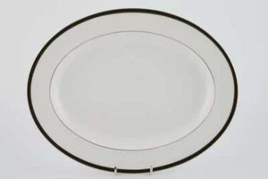 Minton - Saturn - Black - Oval Platter - 156480Y - Picture 1 of 1