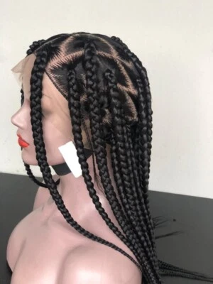 Peluca trenzada, peluca triangular jumbo. Longitud es de 20 pulgadas de largo... Listo para enviar Foto 1 de 4