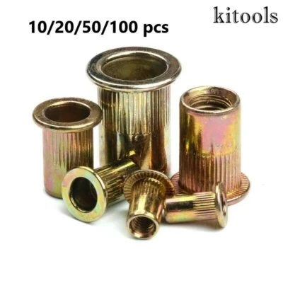 Blindnietmuttern M3-M12 Nietmuttern Gewindeniete Nieten Einziehmutter Verzinkte - Bild 1 von 4