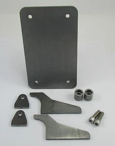 Universal Motorcycle FRAME MOUNT License Plate Holder Weld On Kit Harley Chopper - Picture 1 of 3