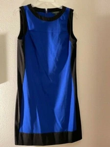 Ralph Lauren Royal Blue and Black Dress 10 - Picture 1 of 9