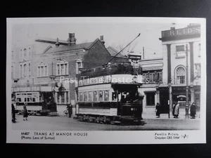 London Straßenbahn Straßenbahnen am Herrenhaus - SCHWEPPES Anzeige Pamlin Druck Postkarte M487 - Bild 1 von 2
