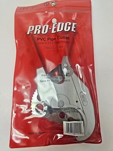 Pro-Edge E60 2-5/8" Professional Ratcheting PVC Pipe Cutter 41432 - Picture 1 of 3