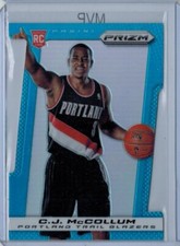 2013-14 PANINI PRIZM C.J. MCCOLLUM RC 176/199 LIGHT BLUE ROOKIE DIE-CUT #283
