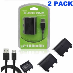 Battery 2Pack for Xbox One/S/X/Elite Controller with Micro-USB Charging Cable - Picture 1 of 10