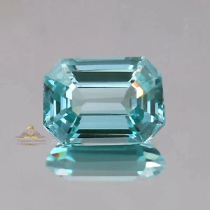 Piedra preciosa suelta esmeralda zafiro azul verde mozambique natural de 6,50 quilates certificada - Imagen 1 de 4