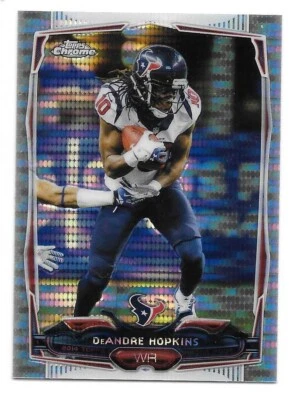 2014 Topps Chrome Mini Football Pulsar Refractors DeAndre Hopkins 45/102 Texans - Image 1 of 2