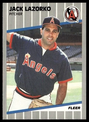 1989 Fleer Jack Lazorko California Angels #482 - Image 1 of 2