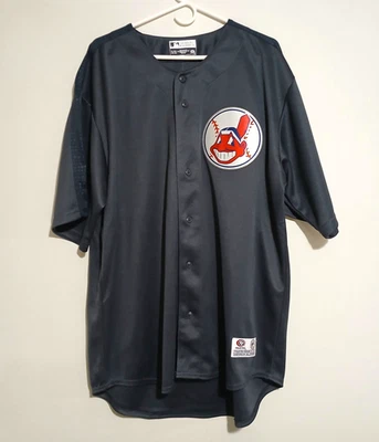 Cleveland Indians Jersey XL True Fans Button Up Shirt MLB Official Licensed NWT - Image 1 of 4