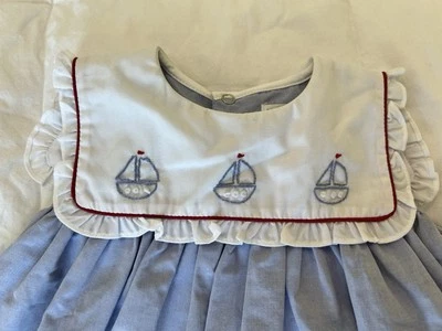 VESTIDO NÁUTICO PEQUEÑO AMI VELERO Azul, NIÑAS TALLA 3mos Foto 1 de 4