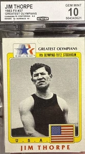 1983 History's Greatest Olympians - Jim Thorpe #37 (RC). CCG. 10 - Picture 1 of 3