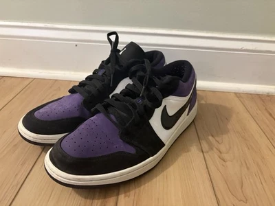 Para hombres Nike Air Jordan 1 I Retro Corte Baja Púrpura Tenis Talla 11.5 553558-125 Foto 1 de 4