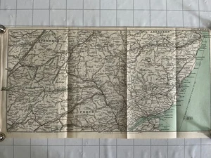 ABERDEEN, DUNDEE, ARBROATH, FORFAR - 1915 Original Antique County Map Scotland - Picture 1 of 6