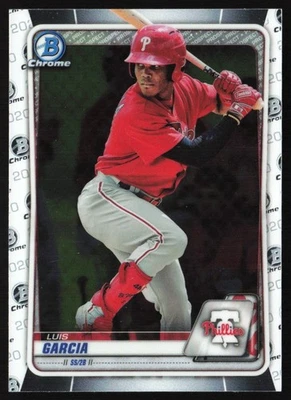 2020 Bowman Chrome Prospects Luis Garcia #BCP-126 GS1 - Image 1 of 2