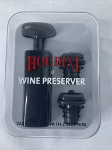 Bomba de vacío HOUDINI WINE PRESERVER con dos (2) tapones de Metrokane - Imagen 1 de 2