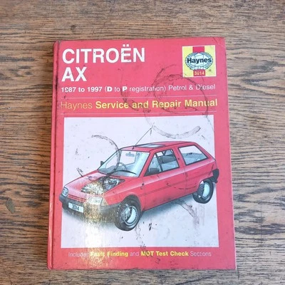 CITROEN AX 1987-97 PETROL DIESEL HAYNES WORKSHOP MANUAL 3014  - Image 1 of 2