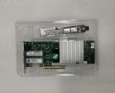 HP NC523SFP QLE3242-HP Dual Port 10Gb Ethernet 10GbE SFP+ PCI-E NIC Network - Image 1 of 4