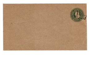 1925 U.S.STAMPED ENVELOPE ENTIRE 1  1/2c OVERPRINTED Brown Sc#U500 Unused Scarce - Picture 1 of 1