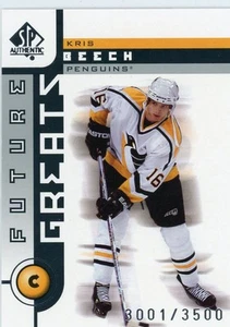 2001-02 SP Authentic #119 Kris Beech #/3500 Pittsburgh Penguins - Picture 1 of 1