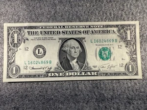 1974 $1 Dollar U.S. Federal Reserve UNC Note San Francisco Fr#1908 SPC1205 - Picture 1 of 3