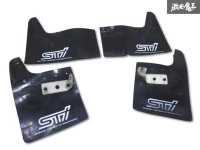 Genuine Subaru Mud Guards Flaps Impreza WRX STI GC8  Black JDM F/S from Japan - Image 1 of 4