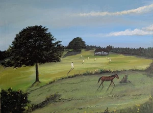 Original Landscape Painting 20x16 'Just Trotting By' New Forest. Jane Conway Art - Picture 1 of 2
