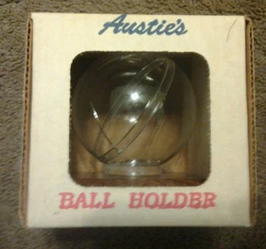 Vintage Austies Ball Holder with Wood Base - Picture 1 of 5