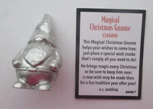 TBOT MAGICAL CHRISTMAS GNOME Box Charm Ganz holds wishes magic ex26080 metal - Picture 1 of 16
