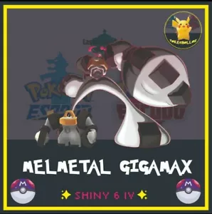 ✨ MELMETAL GIGAMAX ultra Shiny 6 iv ' s ✨ | pokemon 🗡️ espada | escudo🛡️ - Foto 1 di 3