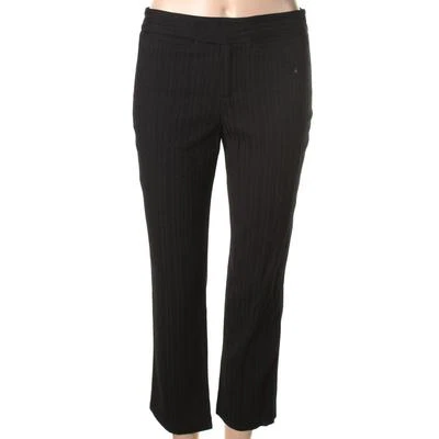 Pantalones al tobillo para mujer Catherine Malandrino negros crepé pierna recta talla 4  Foto 1 de 2