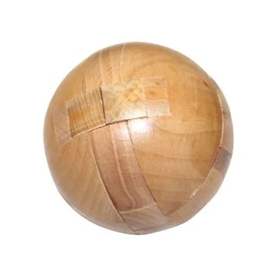 Intelligence-Luban-Lock-Wooden-Brain-Teaser-Puzzle-Educational-Toy Ball - Picture 1 of 7