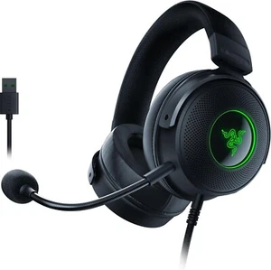 Razer Kraken V3 Cuffie cablate USB Gaming con Razer Chroma RGB Driver in Titanio - Foto 1 di 7