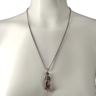 Collar colgante de anime Guko enchapado en latón 23" joyería de moda Foto 1 de 4