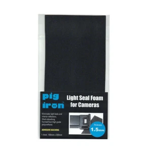 Pig Iron Camera Light Seal Foam Sheet 1.5mm thick Self Adhesive Anti reflective - Picture 1 of 15