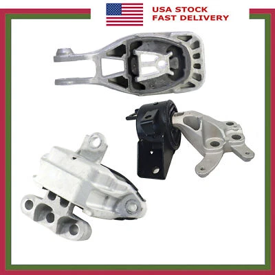 Engine & Auto Trans Mounts 3Pcs For Buick Encore Chevrolet Trax 1.4L AWD 13-16 - Image 1 of 4