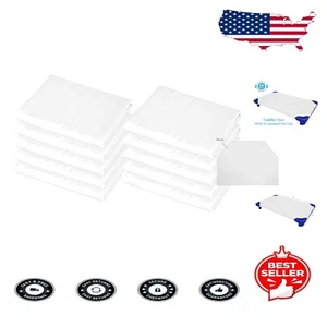 10 Count Toddler Size Cot Sheets - White Fabric with Secure Elastic, 23" x 40" - Picture 1 of 8