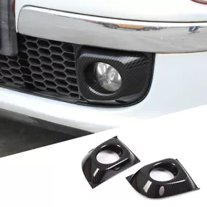Lámpara antiniebla delantera para Fiat 500 11-15 Abarth 595 marco decorativo estilo fibra de carbono - Imagen 1 de 11