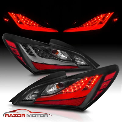 For 2010-2016 Hyundai Genesis Coupe Black LED Taillights Pairs - Image 1 of 4