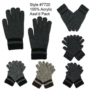12 Pair - Soft and Warm Knitted Texting Winter Gloves For Men Women And Teens - Picture 1 of 1