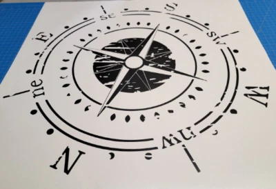  Brújula envejecida V2 capó o calcomanía de ventana para Jeep Wrangler Foto 1 de 2