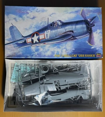 HASEGAWA 09134 - F6F-3 HELLCAT 'USS ESSEX' - 1/48 PLASTIC KIT - Immagine 1 di 2